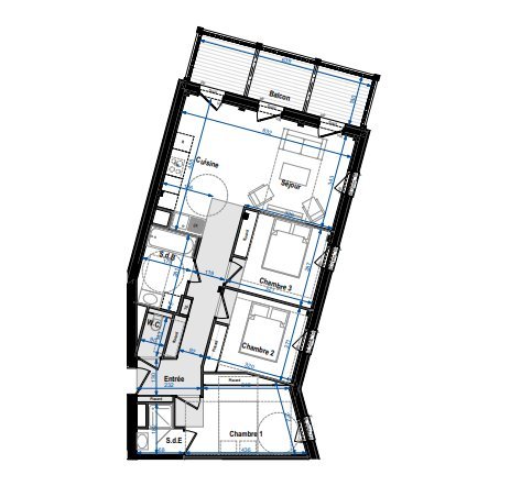 APPARTEMENT T4 NEUF A VENDRE - BOURG ST MAURICE - 72.57 m2 - 479900€